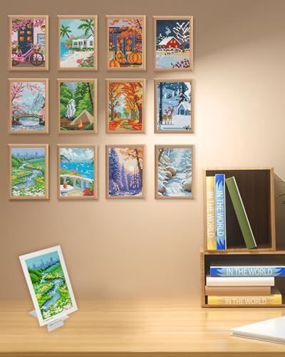 ForeverYoung Minigem Twelve Months Diamond Art Kits, 5x7Inch Postcard-Style - Image 6