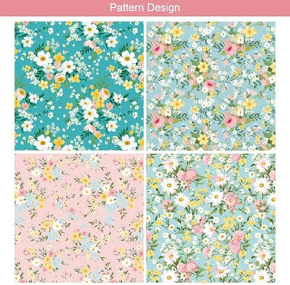24 Sheets Small Floral Pattern Paper, 6" x 6" Square Craft Paper for Scrapbook, Crafts, DIY Card Making, Photo Album, Junk Journal, Decor - Image 6