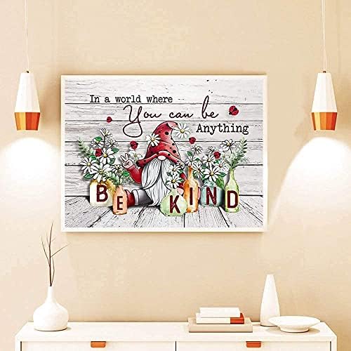 Tiwabb Gnome Flower Stamped Cross Stitch Kits for Adults Beginners - Image 2