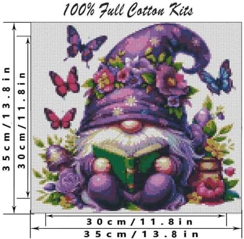 DYAIANGMU 4 Pack Stamped Cross Stitch Kit for Adults 13.7x13.7 inches - Image 2