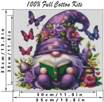 DYAIANGMU 4 Pack Stamped Cross Stitch Kit for Adults 13.7x13.7 inches - Image 2