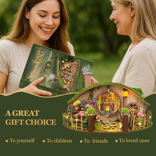 Book Nook Kit DIY Miniature House 3D Wooden Puzzle - Magic Ring House - Image 5