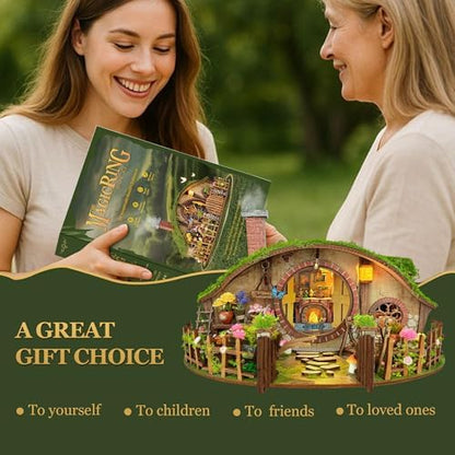 Book Nook Kit DIY Miniature House 3D Wooden Puzzle - Magic Ring House - Image 5