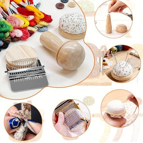 Mini Darning Loom,Handcraft DIY Weaving Repair Darning Kit for Beginner - Image 2
