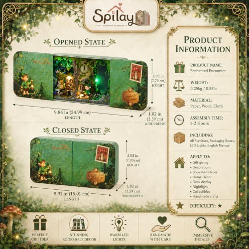 Spilay DIY Miniature House Kit for Adults, Miniature Dollhouse Kit - Image 2