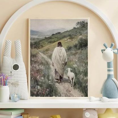 Jesus and Lamb Paint by Numbers Kit for Adults Beginner (Without Frame) - Image 4