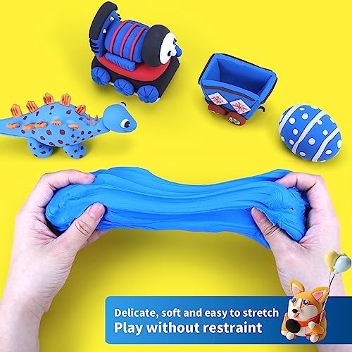 ifergoo 100g Blue Air Dry Clay, 3.5oz DIY Creative Modeling Clay for Kids - Image 2