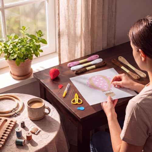 XunYee Needlepoint Canvas Kit, Hot Air Balloon - Image 4
