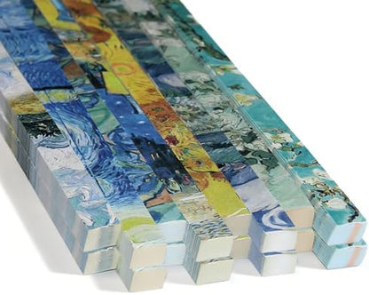 Star Origami Paper, DIY Origami Paper Star Strips (Chasing Light Blue Yellow 1080 sheets) - Image 7