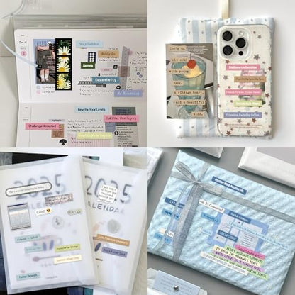 PRSTINCOL 2346PCS Quote Stickers,48 Sheets Scrapbook Supplies Kit Word Stickers for Journaling, Card Making, Vision Board Supplies for Adults Crafting - Image 4