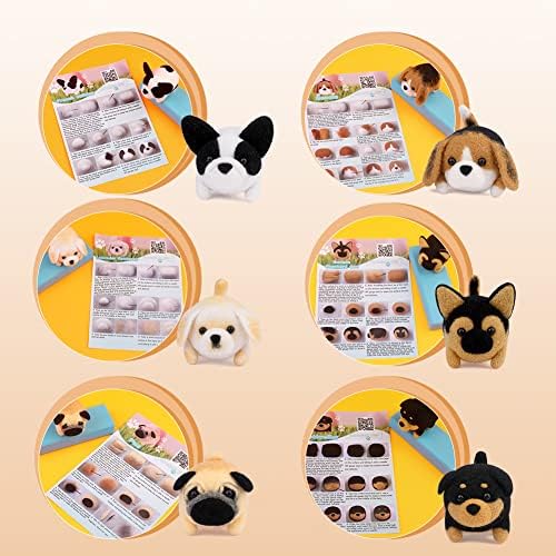 Needle Felt Starter Kit, 6 Pieces Dog Wool Needle Felting Kit, Needles Felting Supplies with Instruction,Felting Foam Mat, Wool Felting Kit for DIY Craft Animal Home Decoration - Image 3