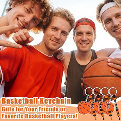 Suncalla 984 Pcs 24 Set Basketball Keychain Making Kit DIY Bead Bag Tag - Image 3