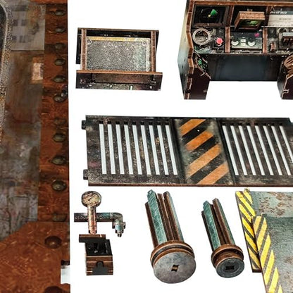 DIY Book Nook Kit, Submarine Miniature House Kit - Dollhouse Booknook Bookshelf Decor 3D Wooden Puzzle - 1000 Leagues in The DEEP SEA (SQ-39) - Image 6