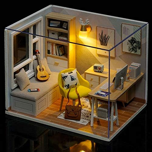 DIY Miniature Dollhouse Kit with Furniture Plus Dust Proof for Teens Adults - Image 2
