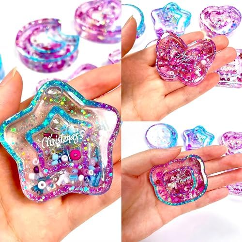 Resin Shaker Molds Set Kawaii Charms Pack of 41 Silicone Trays Precision Tip Applicator Bottle Kit Bundle - Image 6