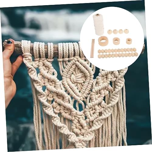Cabilock DIY Macrame Wall Hanging Kit Macrame Cotton Cord Set Adults Beginner Kit - Image 5