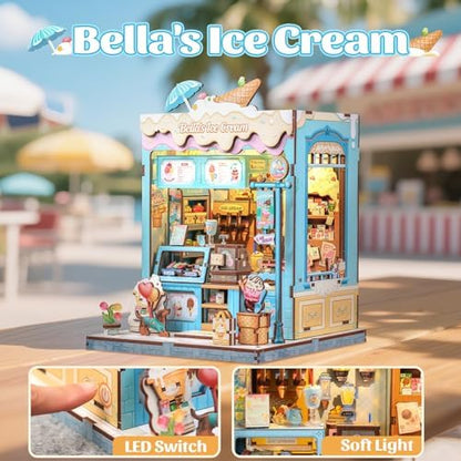 CUTEBEE Book Nook Kit DIY Miniature House Dollhouse Kit for Adults - Image 5