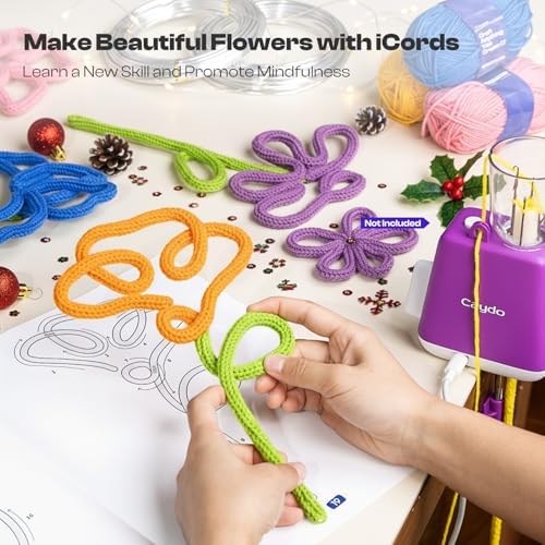 Caydo iCord Flower Starter Kit, 20 Flowers & 4 Leaves Pattern for Beginners - Image 3
