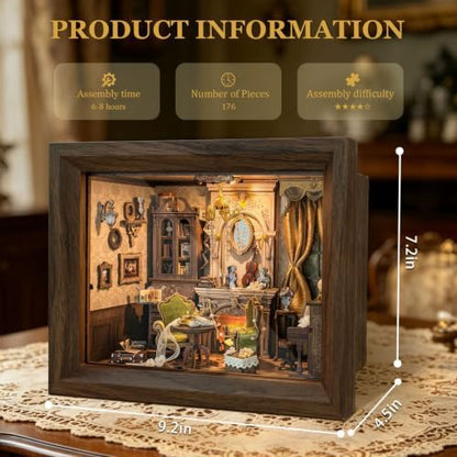 Glimmer Hall DIY Miniature House Shadow Box Kit - Image 4