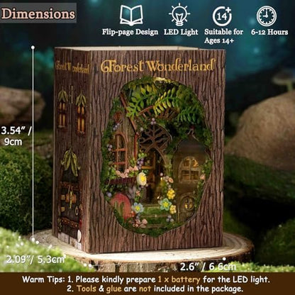 DIY Miniature House Kit with Furniture, Opened & Closed Mini Cube Dollhouse - Image 4