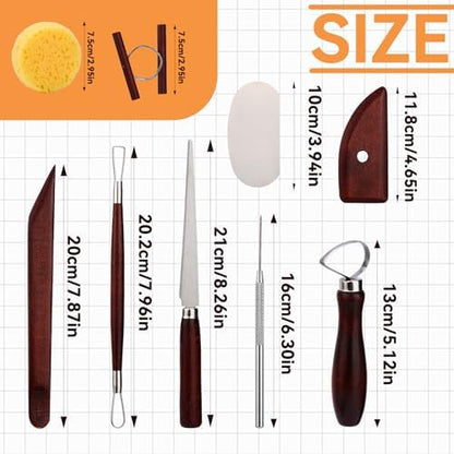 Pottery Tools Kit, Clay Tools Set, Ceramic Tool Kit - Image 2