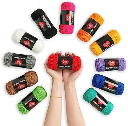 Red Heart Stitchers Kit with Bag and Accessories, Yarn for Crocheting - Image 6