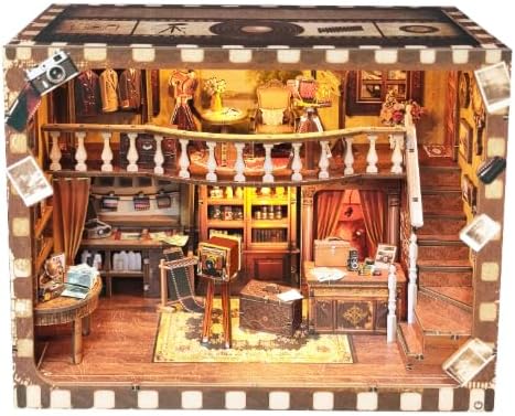 BELEEV Book Nook Kit for Adult and Teens,3D Wooden Puzzle (Photo Studio) - Image 4