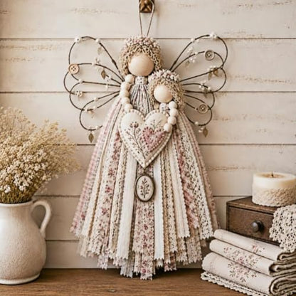 Macrame Wall Weaving Craft,Angel Fabric Hanging DIY Kit - Image 3