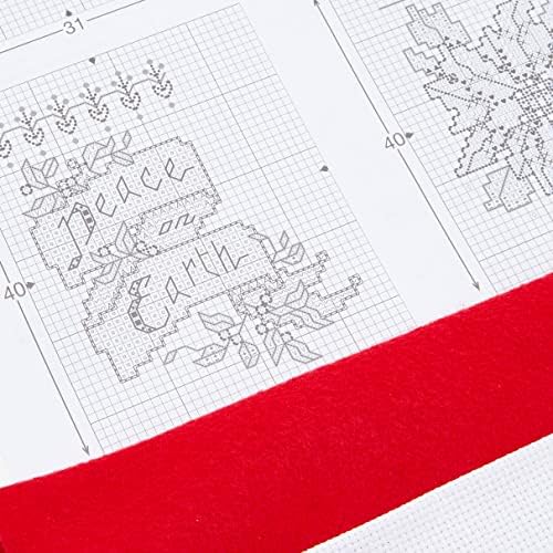Bucilla Counted Cross Stitch Ornament Kit, 84293 Tiny Stocking, White - Image 3