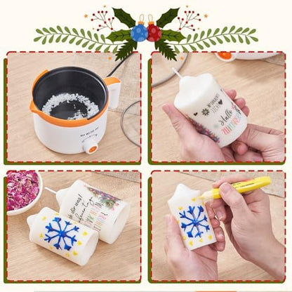 Ksedcon DIY Candle Making Kit for Adult Beginners with Molds - Image 3
