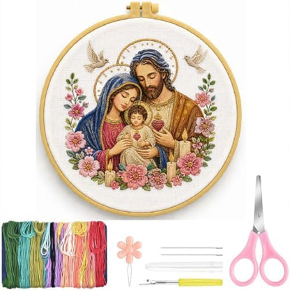 niurenmaoyi Jesus Embroidery Kit for Beginner,Cross Stitch Kit for Adult - Image 2
