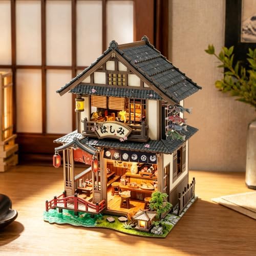 Japanese Book Nook Kit for Adults with Lights, Bridgeside Machiya - Image 2