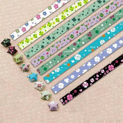 Origami Paper Stars, Colorful Handcraft Origami Lucky Star Paper DIY Paper Arts Creativity Hand Art Crafts (four-leaf clover (540) sheets) by Hvogvok