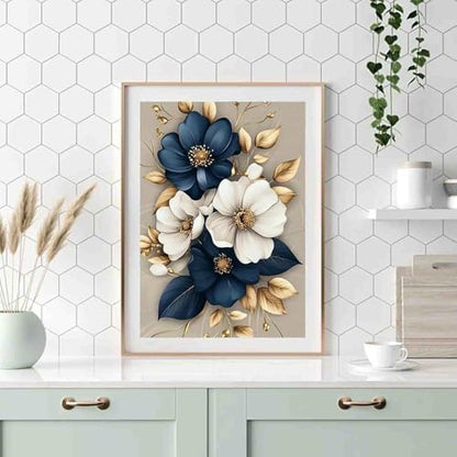 DYAIANGMU Flower Paint by Numbers Kit for Adults Beginners 19.6X15.7 inch - Image 3