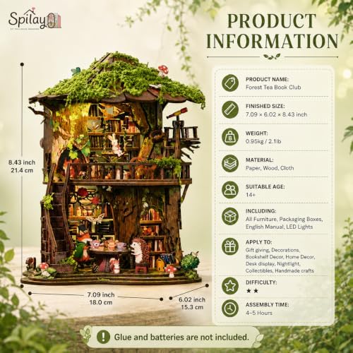 Spilay DIY Miniature House Kit for Adults, Miniature Dollhouse Building Kit - Image 4