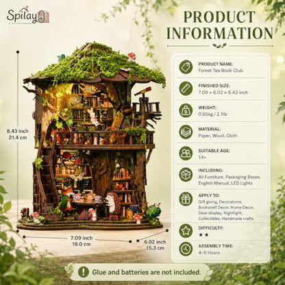 Spilay DIY Miniature House Kit for Adults, Miniature Dollhouse Building Kit - Image 4