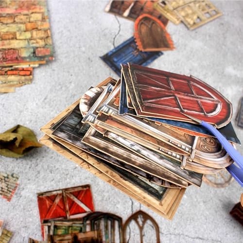 Diuhofart Vintage Scrapbooking Kit, 90 Sheets Garden Theme, Scrapbook Stickers and Decorative Papers Collage Materials, Ephemera for Junk Journal Supplies, Journaling, Crafts Arts, Scrap Booking - Image 2