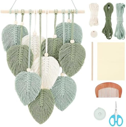 FREEBLOSS DIY Macrame Leaf Wall Hanging Beginners by FreeandCreativeCraftsArt