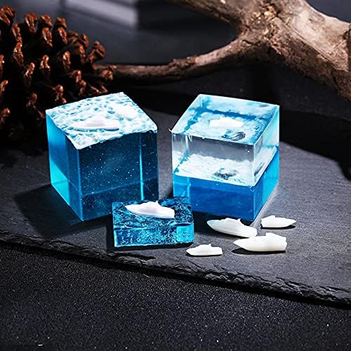 Woohome 16 PCS Jewelry Making Supplies - Resin Moulds & Fillers, 3D Mini Cruise Ship Whale Jellyfish Diver Moulds for Art Resin Crafts - Image 6
