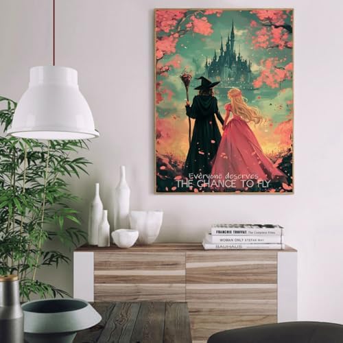 Witch Princess Paint by Numbers Kit for Adults Beginner with Framed - Image 3