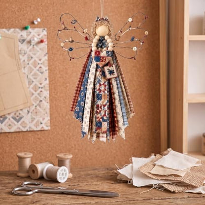 Fabric Angel Wall Hanging Kit, DIY Macrame Craft for Adults Beginners - Image 3