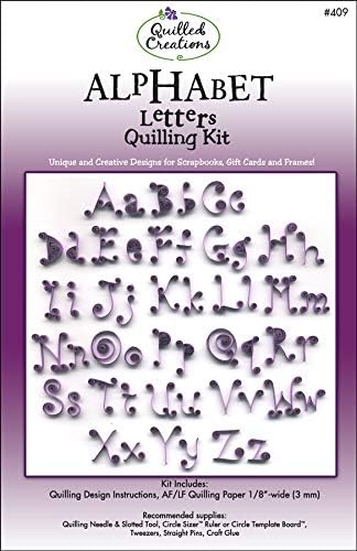 Quilled Creations Alphabet Letters Quilling Kit by Quilled+Creations
