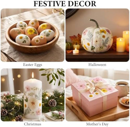 NESCCI 83 Pcs Dried Flowers for Crafts,Real Natural Dried Pressed Flowers - Image 7