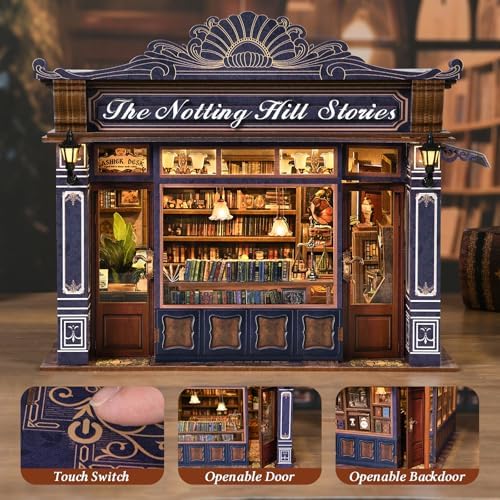 Book Nook Kit, DIY Miniature House Dollhouse Kit 3D Puzzle for Adults - Image 4