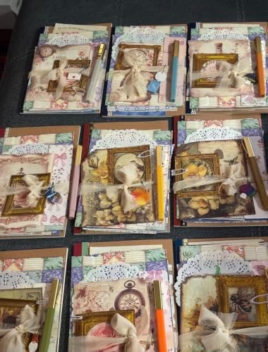 Junk Journal Starter Kit with A5 Kraft Journal, Ephemera & Craft Supplies by Unknown