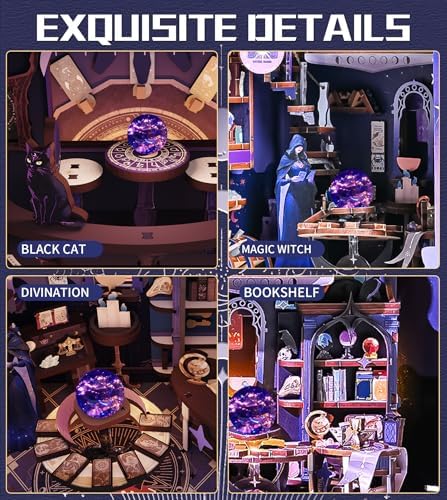 Spilay Book Nook Kit for Adults, FloralReverie Miniature House Building Kit - Image 3
