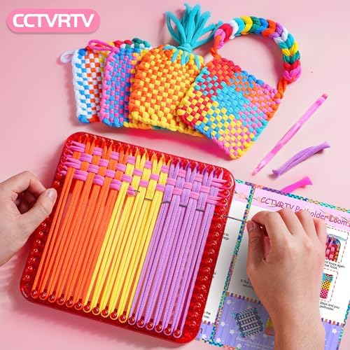 CCTVRTV Weaving Loom Kit Toys for Kids and Adults, DIY Arts and Crafts - Image 3