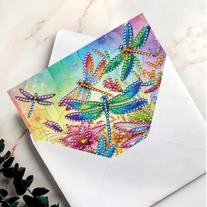 MaiYiYi 6 Packs DIY Butterfly Diamond Painting Birthday Cards Kit - Image 6