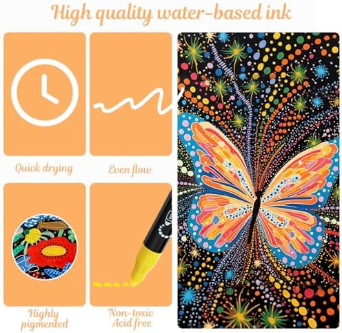 120 Colors Precision Dual Tip Acrylic Paint Markers Pens - Dot & Fine - Image 4