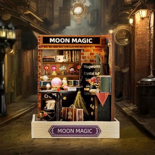 CUTEROOM DIY Doll Room Miniature Furniture Wooden House Kit-Moon Magic - Image 4